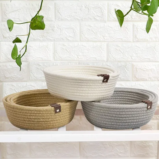 Hanging Wall-Mounted Pure Handmade Woven Flower Pot Decorative Storage Holder Basket