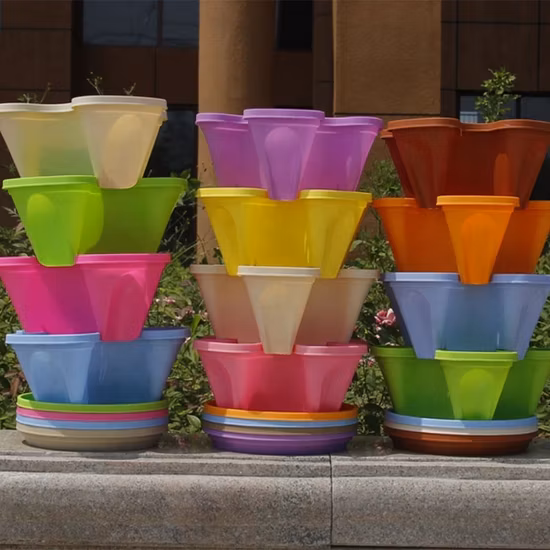 Strawberry Hydroponic Vertical Farming Planter Pots Garden Flower Pots