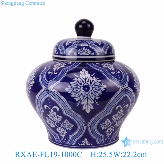 Vaso de flores de cerâmica estilo nórdico padrão vertical com perna de madeira em forma de bola
